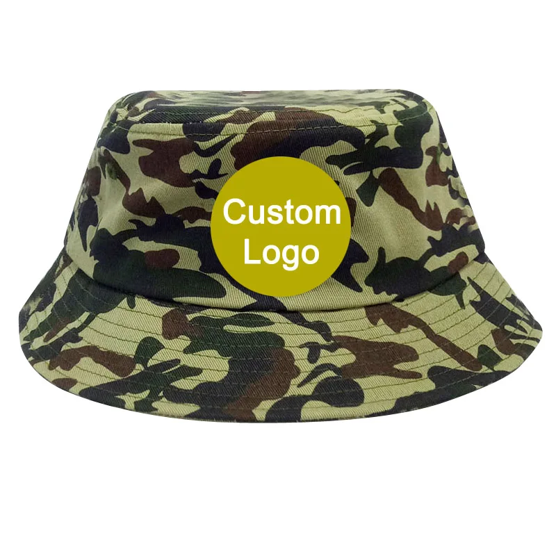 Customized Design OEM Text Optional Color Fitted Size Free Shipping Outdoor Fishman Journey Fisher Fishing Hat Custom Bucket Cap