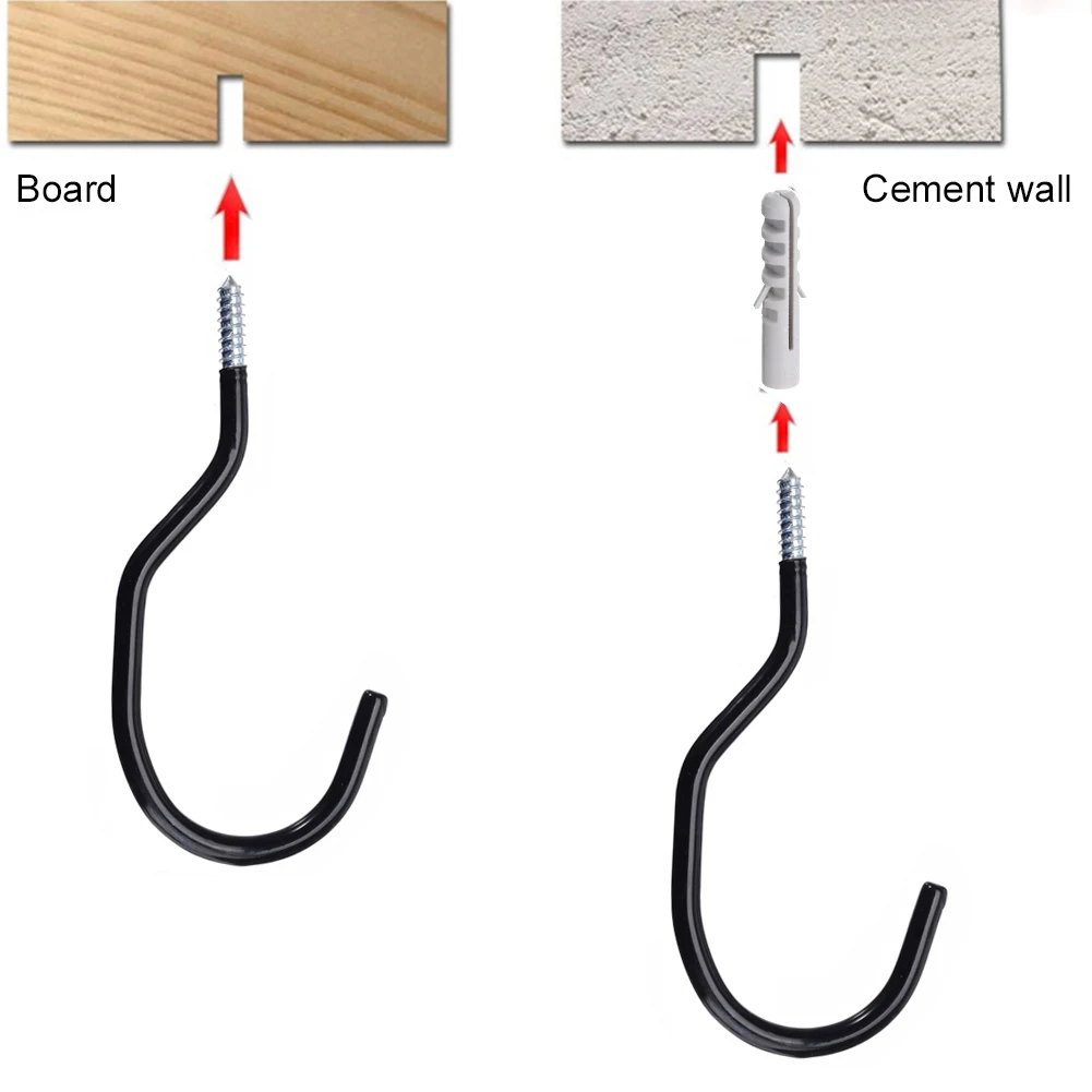 

4/6Pcs Bike Wall Stand Holder Large Road Bicycle Storage Hooks Wall Mount Bike Cycle Hanger Brackets Cycling Bicycle Wall Hook