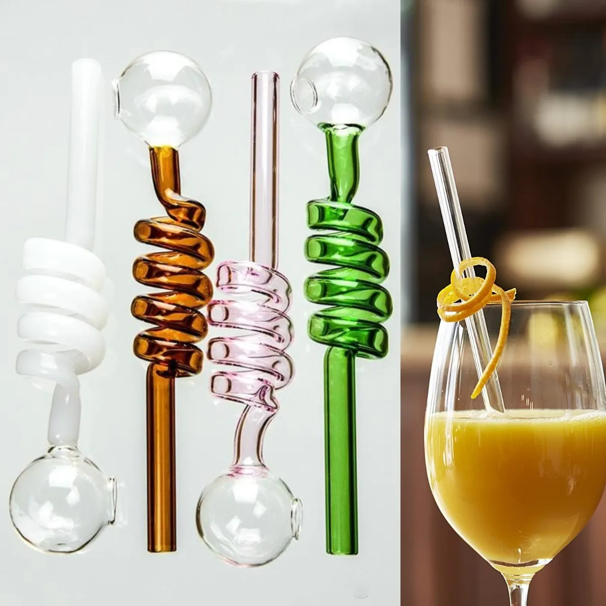 Цветное спиральное стекло|Бутылки для воды и аксессуары кружек| |