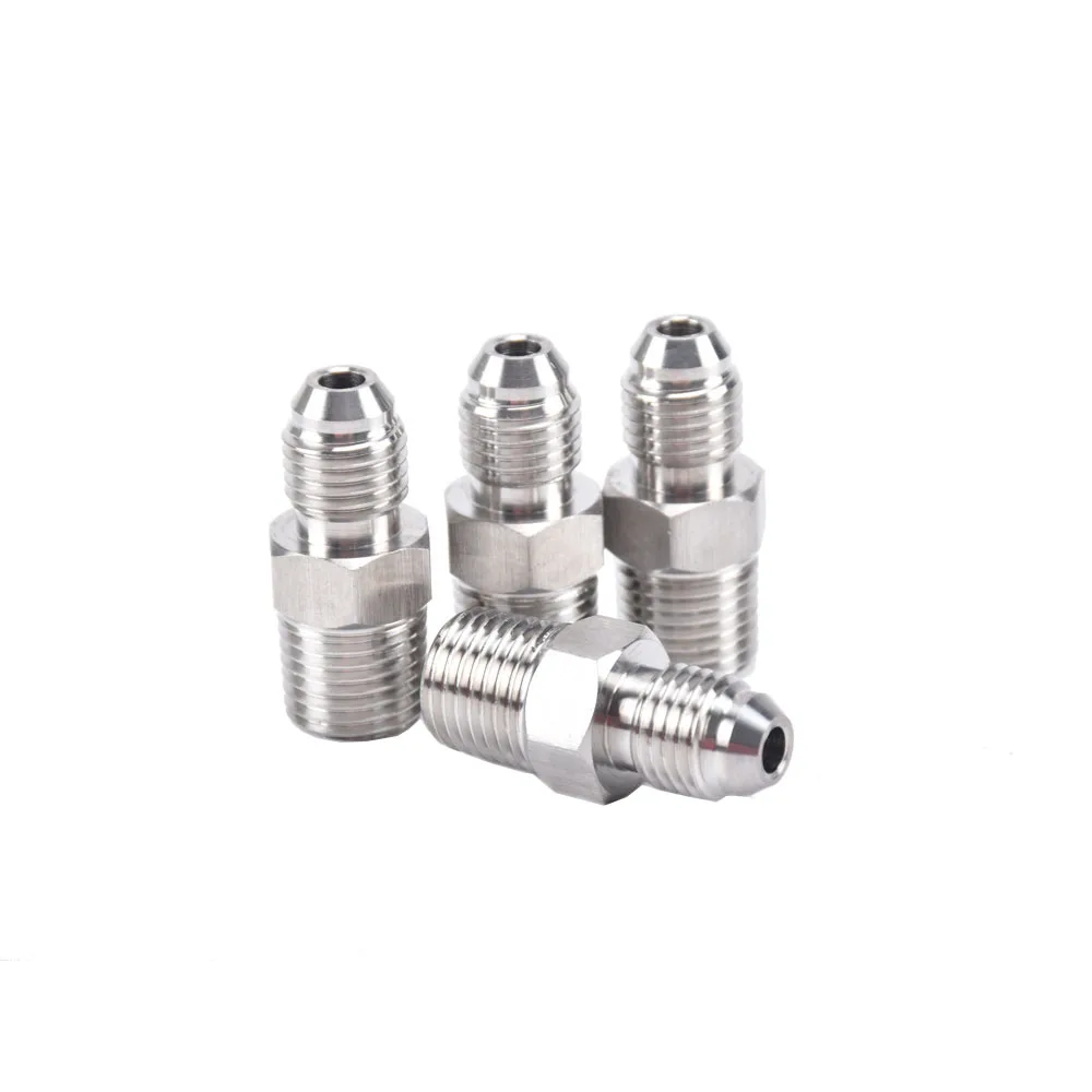 

MJIC7/16X1/4 "MNPT. Адаптер JIC - BSP из нержавеющей стали 304.