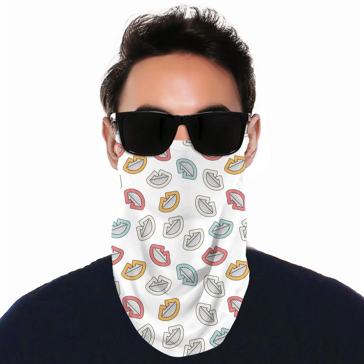 

Hanging ear windproof face towel Printed outdoor face towel Cycling hiking fishing tube scarf men and women yoga headscarves