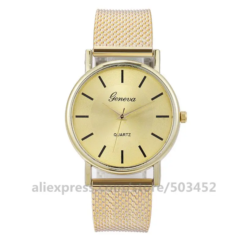 100 шт./лот модные часы GENEVA Simple Horloges Vrouwen оптовая продажа унисекс Женские горячая