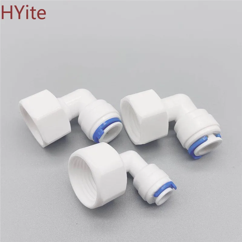 RO водный фитинг локоть 1/4 &quot3/8&quot OD шланг &quot1/2&quot 1/8 &quotBSP Женская резьба