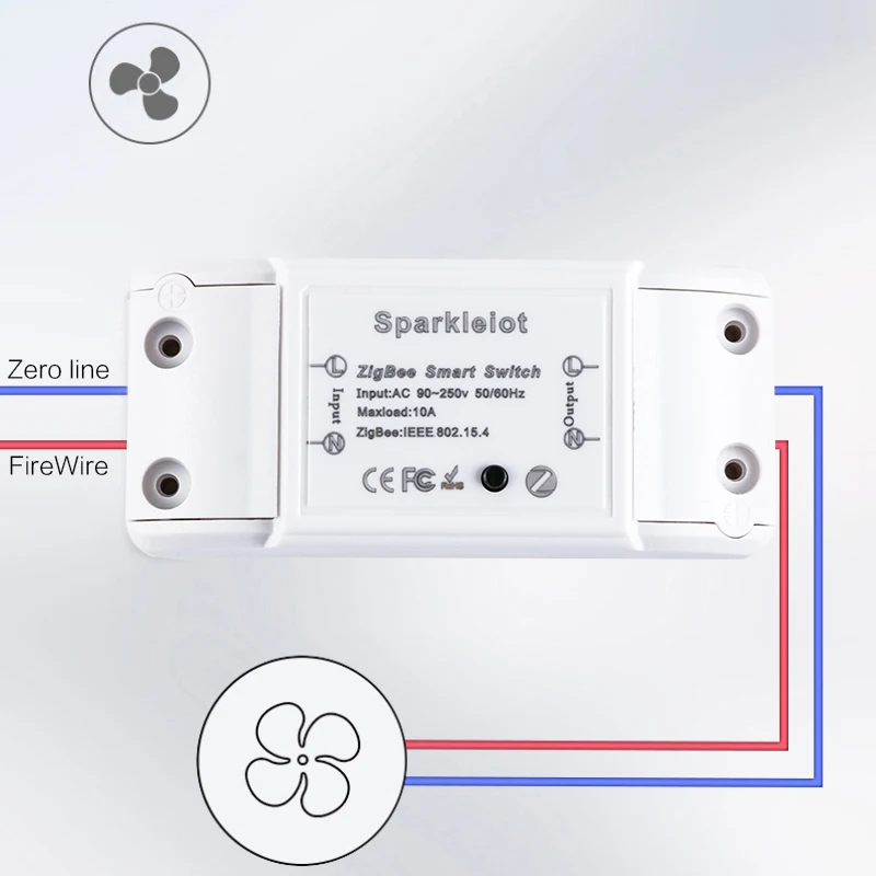 ZigBee3.0 10A 2200W Переключатель Wi-Fi Управление В режиме реального времени Мощность с