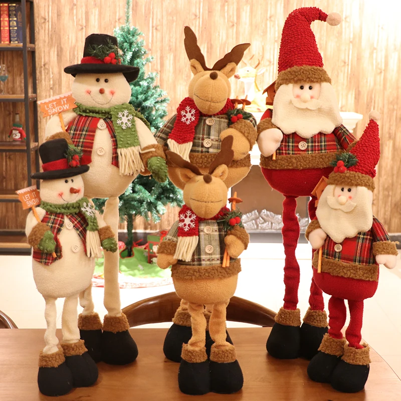 

Stretch Santa Doll Lucky Deer Cute Snowman Toy Gift Christmas Gift Scene Decoration Ornament