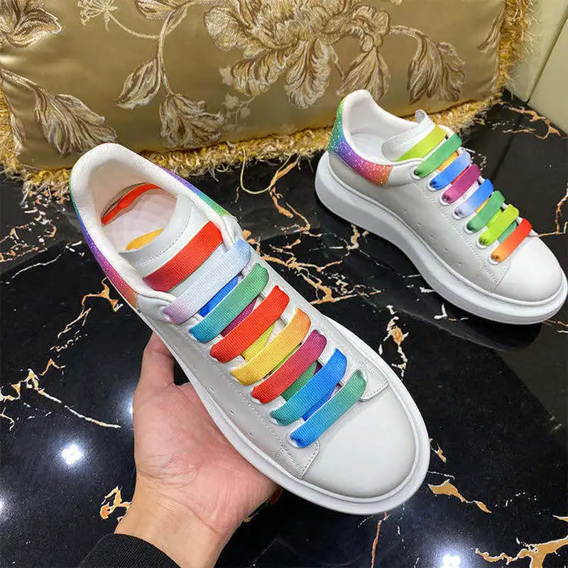 

JUNSRM Chunky Sneakers Women Fashion White Shoes Outdoor Sport High Quality Big Size Zapatos De Mujers Skateboadring Shoes
