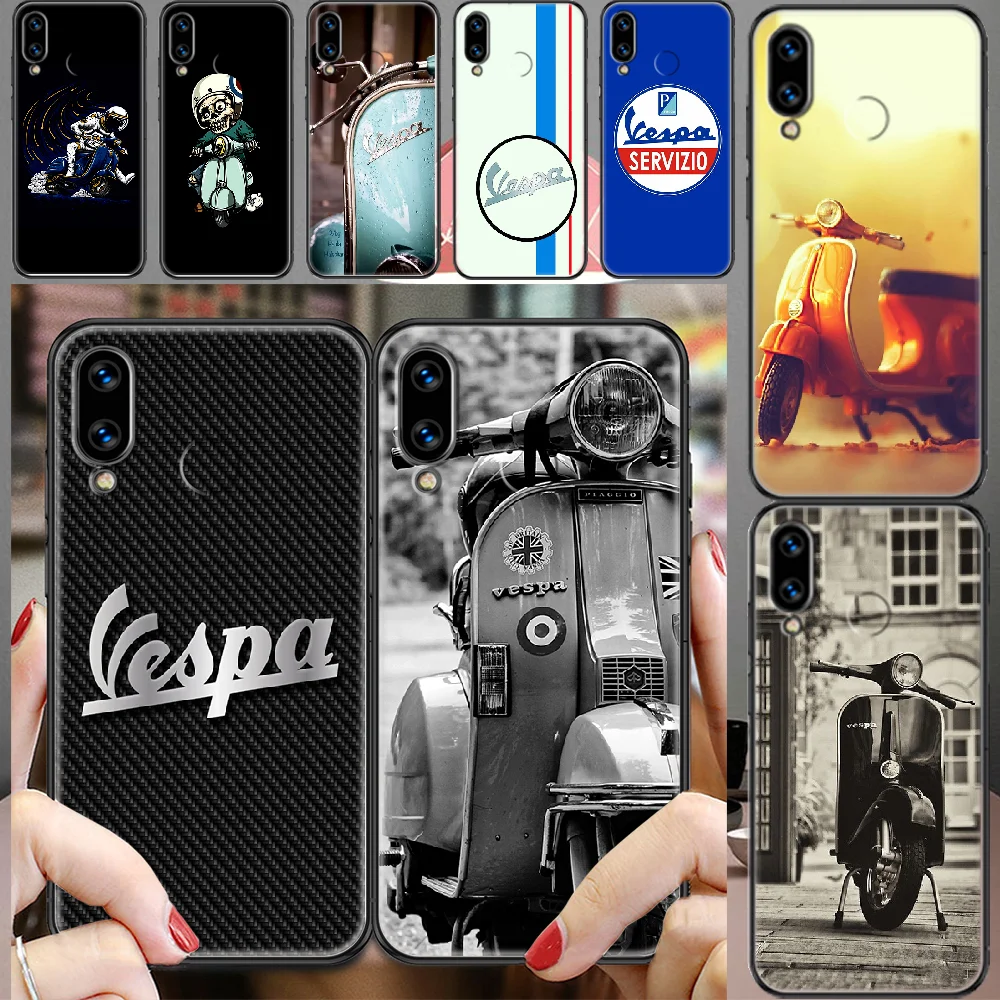 Чехол vespa для телефона с изображением скутера мотоцикла астронавта Huawei Honor 6 7 8 9 10