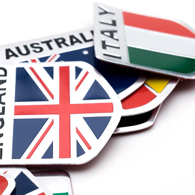 

Flag modified Car Signs Aluminum Alloy Italy Italian National Flags Car Body Stickers Automobile Motorcycles Exterior Decorating