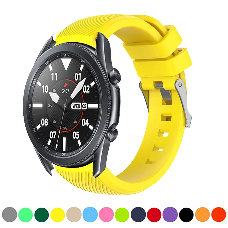 

For Samsung Galaxy Watch 3 45mm SM-R840 Strap Silicone Band Bracelet Quick Release 22mm watch strap Watchbands Wristband ремешок
