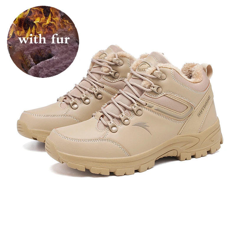 Brand Men Sneakers Outdoor Non-slip Hiking Boots Winter Waterproof Men Military Boots Comfortable Men Boots Work Shoes Size 45