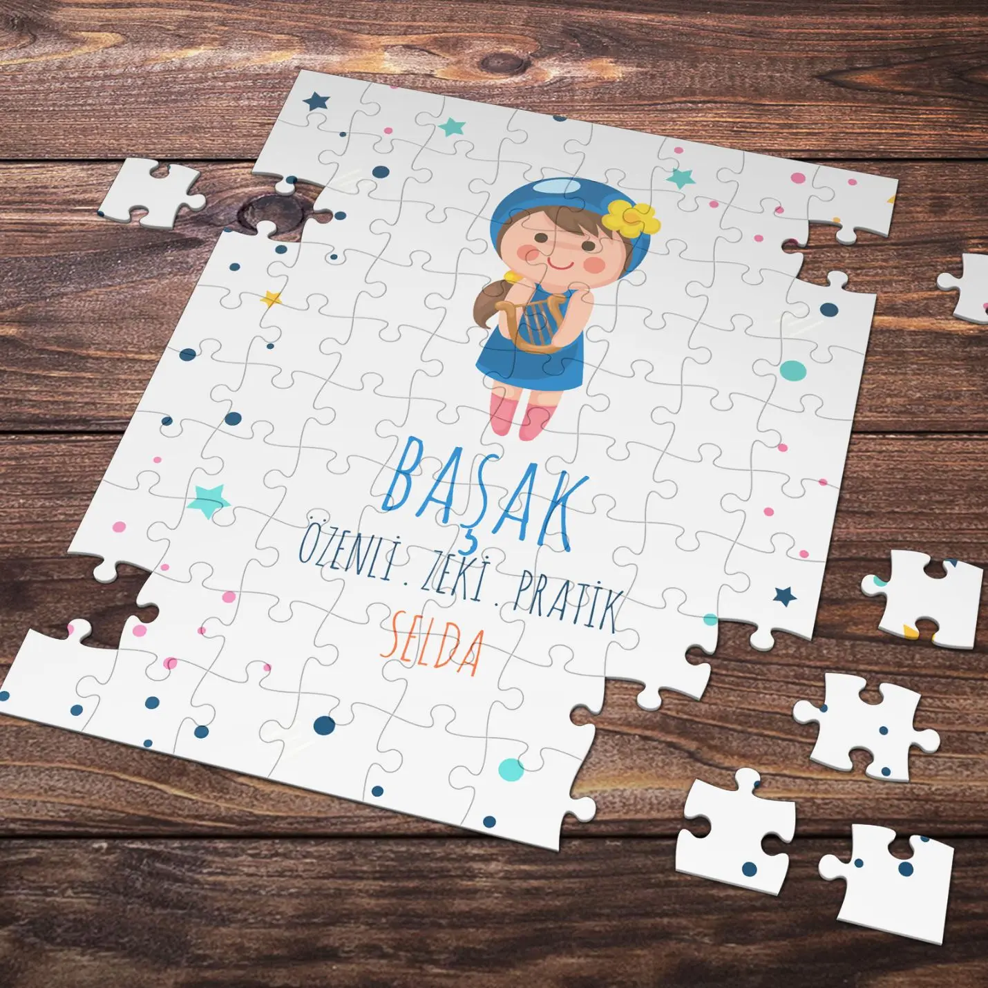 

Personalized Virgo Zodiac Styled Puzzle is