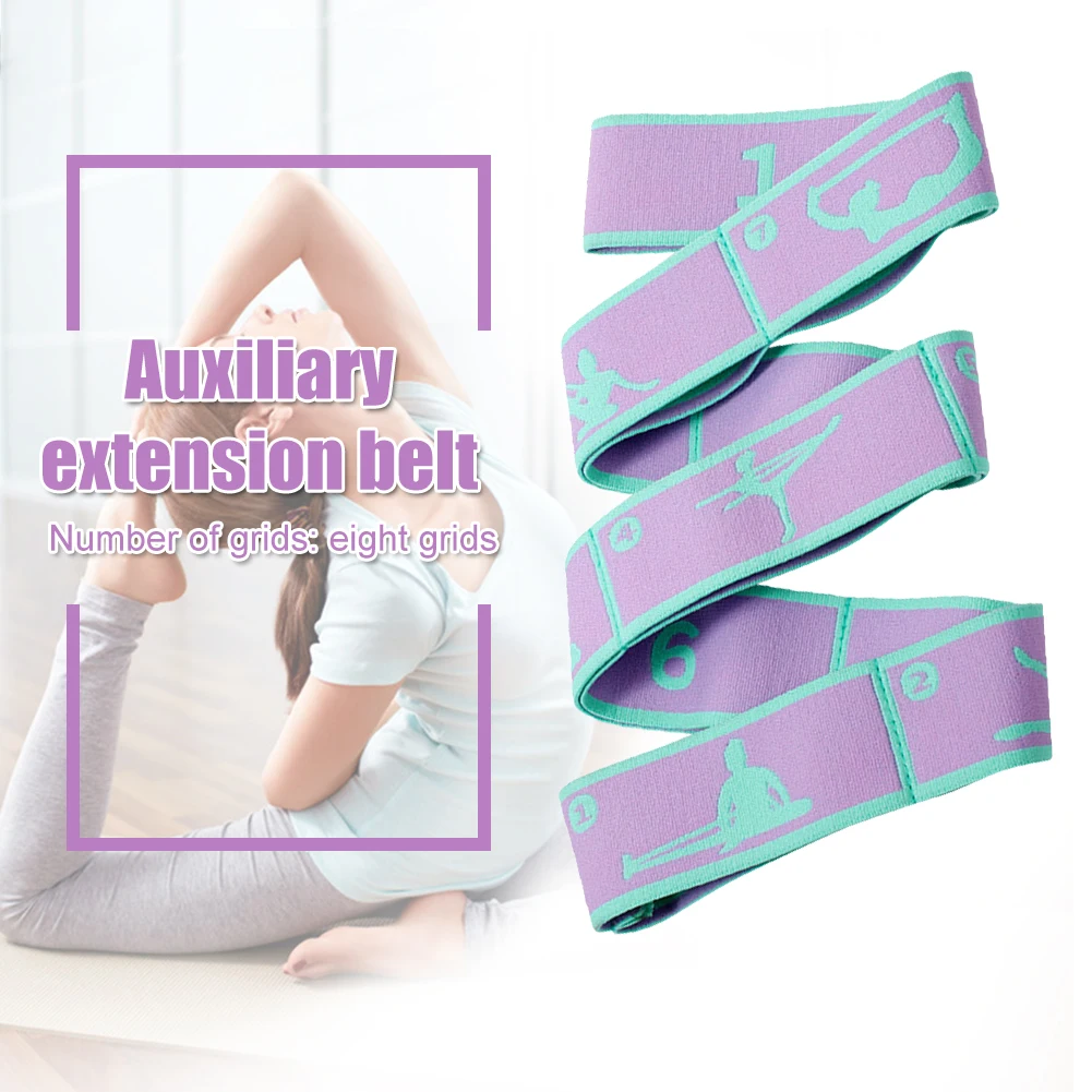 

Dance Yoga Auxiliary Stretching Belt Adult Latin Stretch Training Elastic Bands Beginner Pilates Yoga Resistance Dance Band New