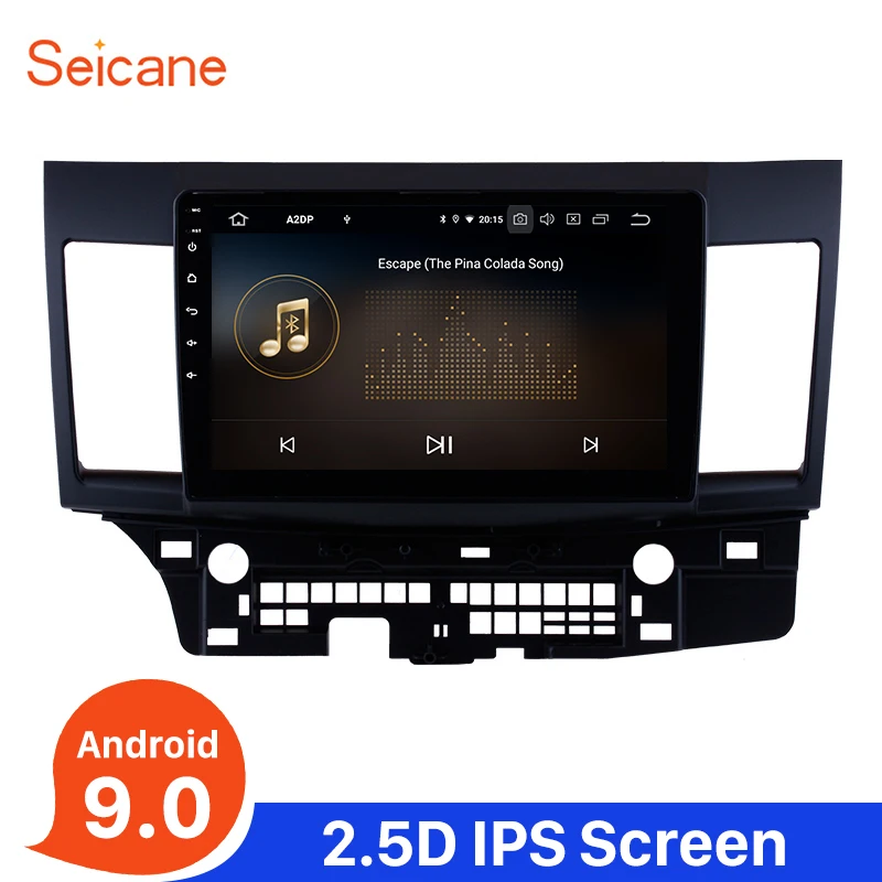 Seicane 10,1 дюймов Автомобильный Радио Android 9,0 для 2007- Mitsubishi Lancer GPS Navi мультимедиа плеер с ips зеркалом ссылка 4G wifi