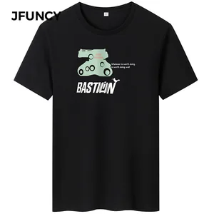 JFUNCY Summer Man T-Shirt Cotton T-Shirt Plus Size T-Shirts Street Fashion Handsome Harajuku Top Breathable Men T-Shirt Tops