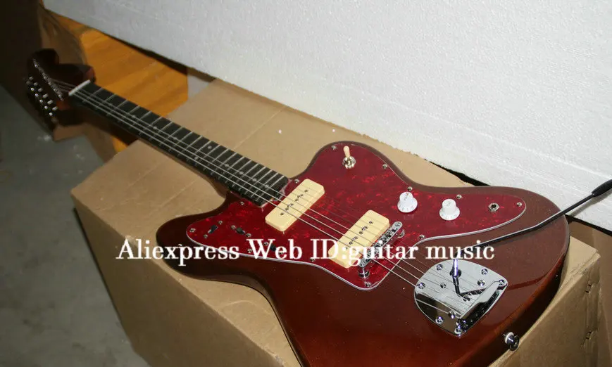 Новое поступление пользовательский магазин электрическая гитара коричневая