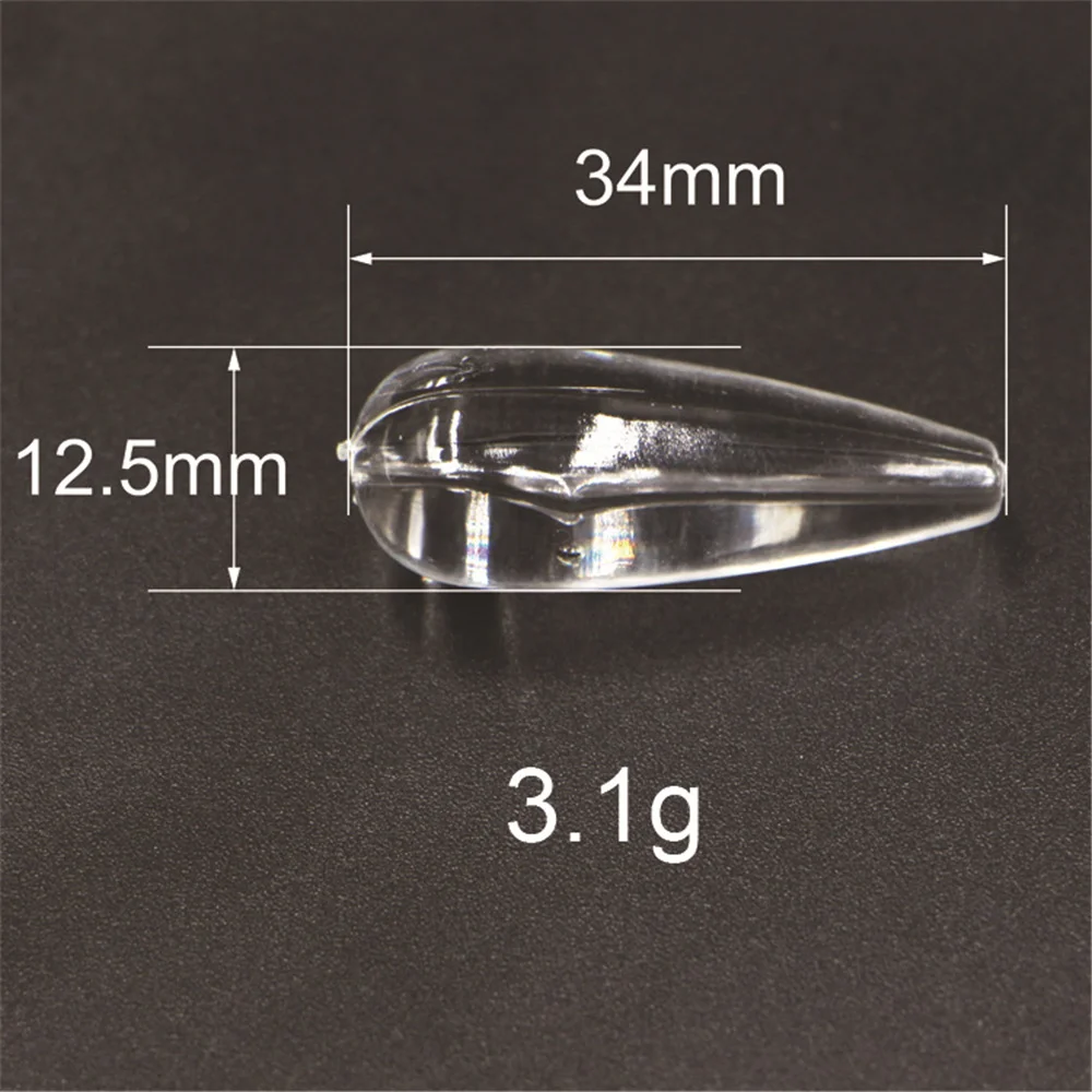10 pcs Acrylic Bombard Fishing Float Sinking-down Float