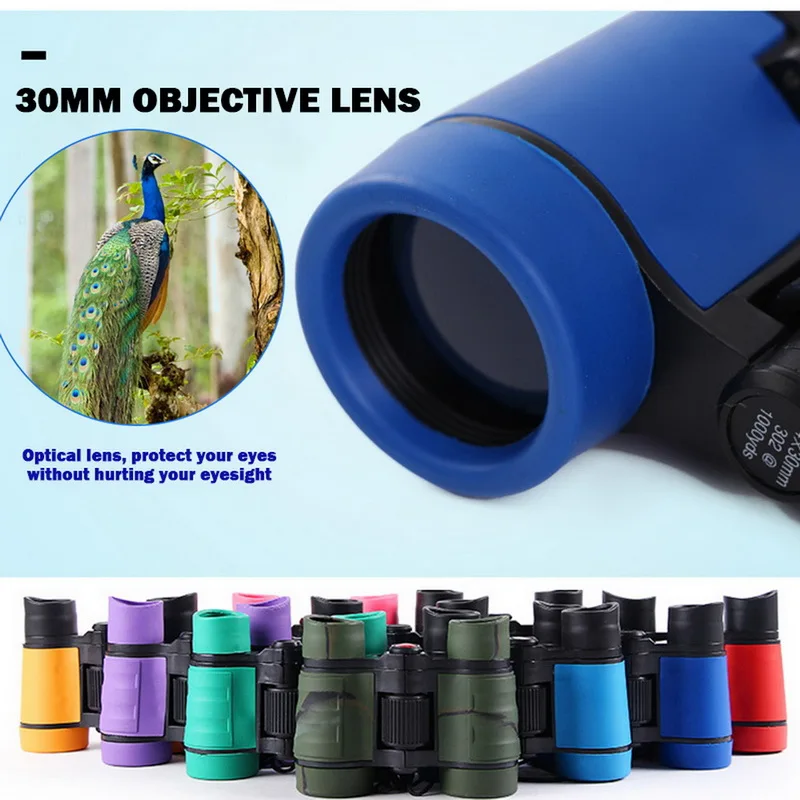 4x30 Пластиковый Детский бинокль телескоп Maginification для детей улицы выступлений в