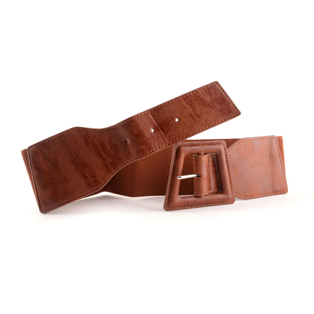 

2021 Fashion New Wide Belt for Women VD1773 High Quality harajuku Punk PU Leather Belts Waistband Corset