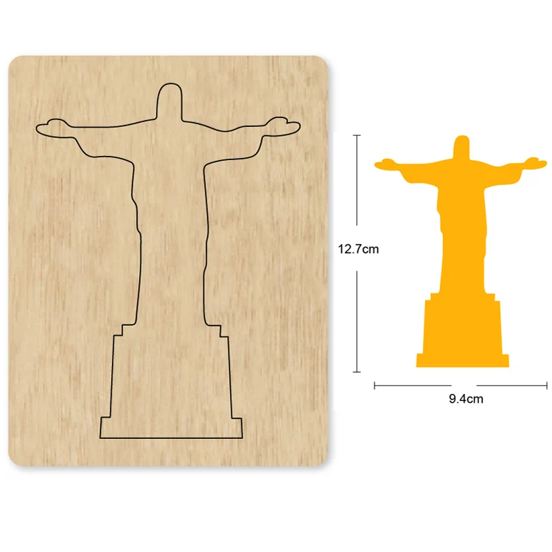 

Customized dies Statue of Jesus cutting dies 2020 new die cut &wooden dies Suitable for common die cutting machine on the market