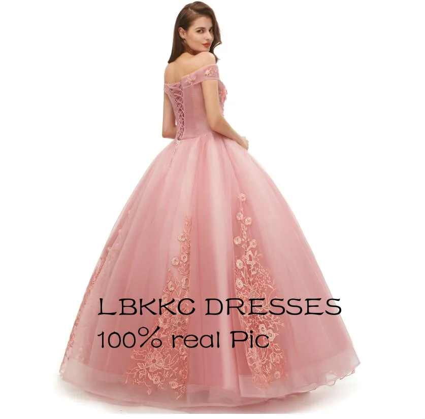 Женское платье с открытыми плечами Тюлевое кружевное для выпускного вечера