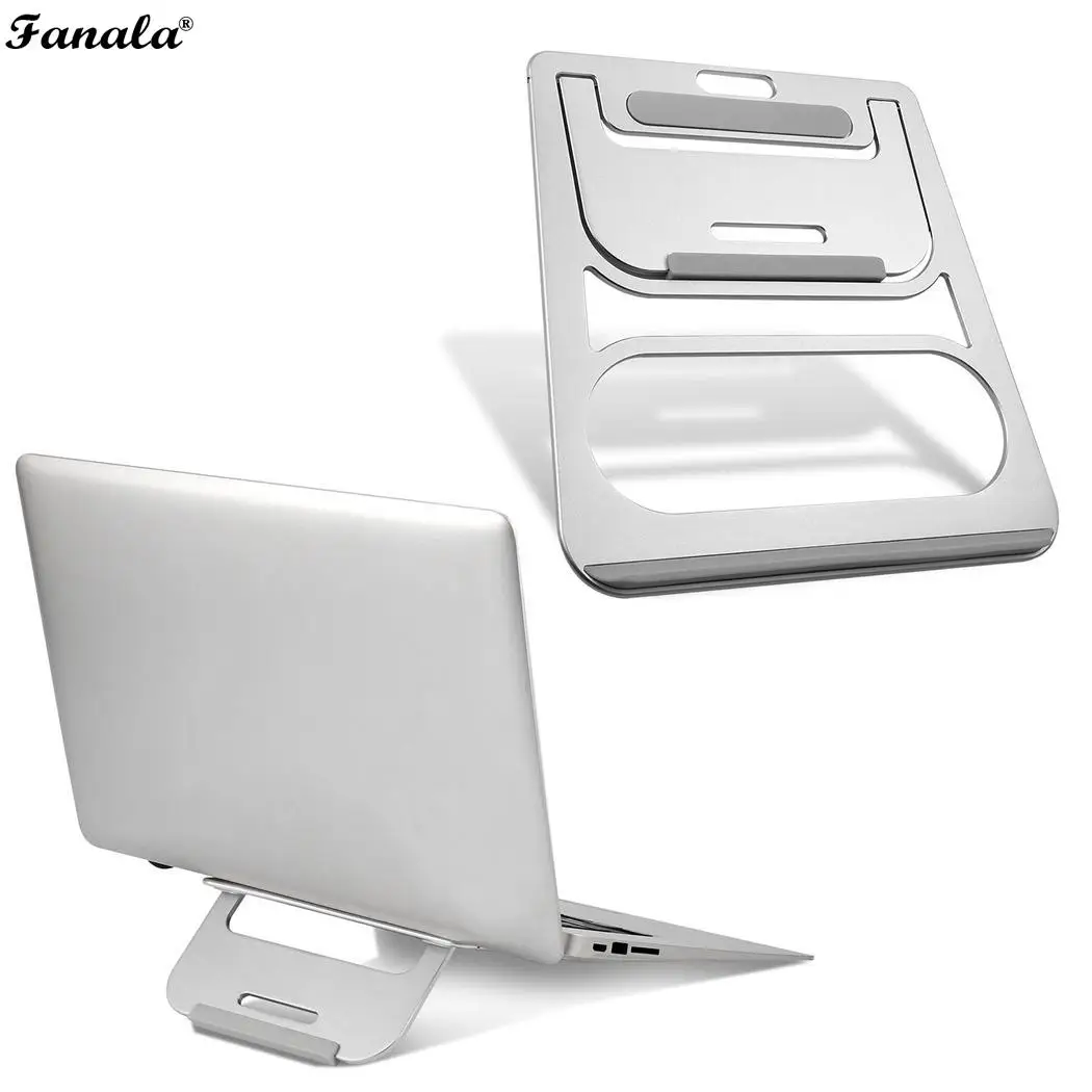 US в наличии портативный алюминиевый вентилируемый эргономичный стояк Подставка