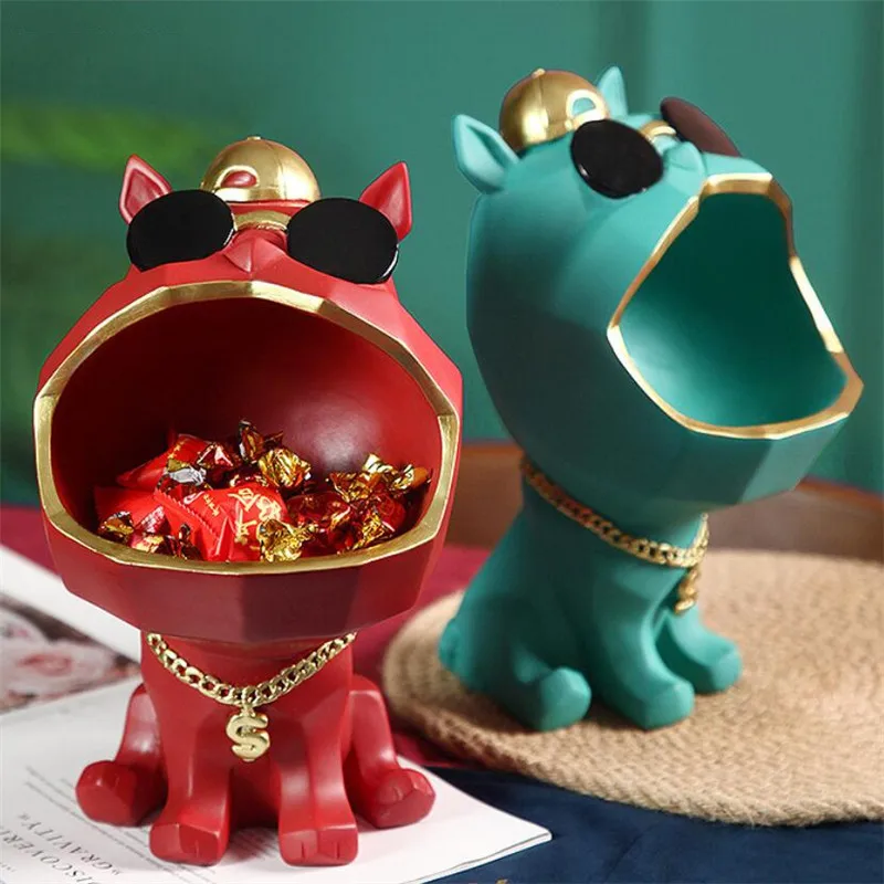 

Домашний декор, подарок, полимерная декоративная собака, большой ящик для хранения, декоративная художественная скульптура, статуэтки