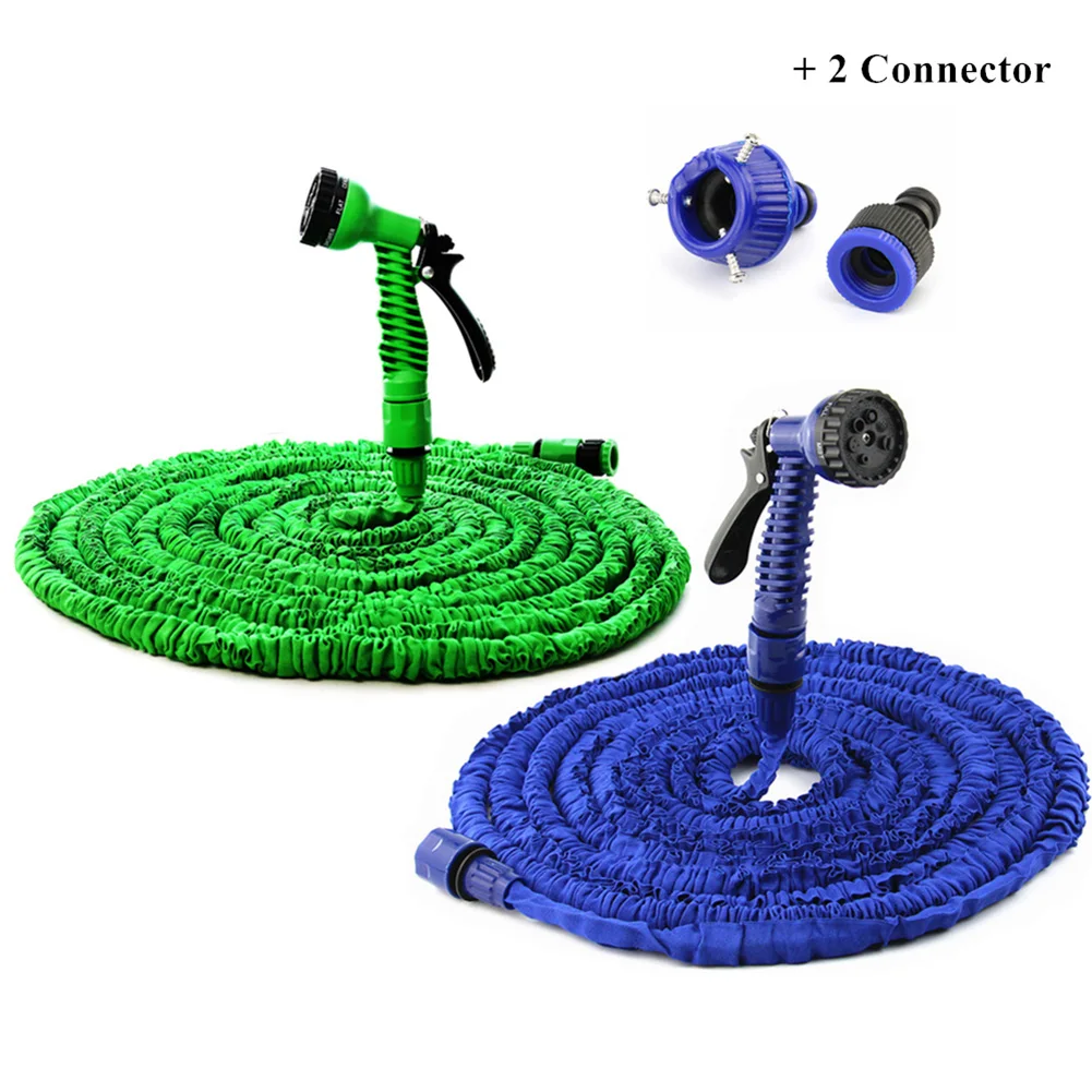 Садовый шланг растягивающийся гибкий пластиковый с распылителем для полива 7 5 100