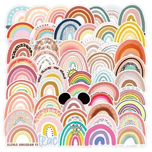 103050pcs rainbow bridge cartoon stickers for girl children toys on the laptop fridge phone luggage graffiti decals sticker free global shipping