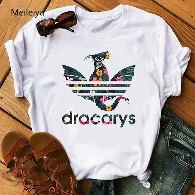 Dracarys Спортивная Игра престолов Женская Футболка Harajuku Винтажный стиль футболка