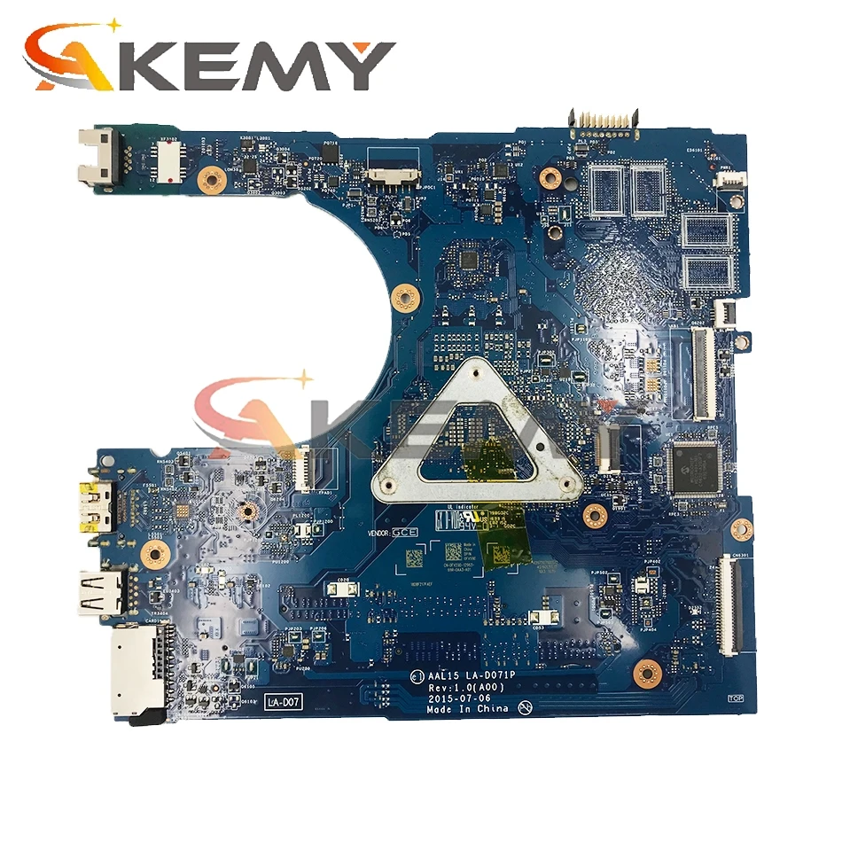 I5-6200U для Dell Vostro 3459 3559 Материнская плата ноутбука AAL15 LA-D071P REV: 1 0 (A00) VGAport материнская