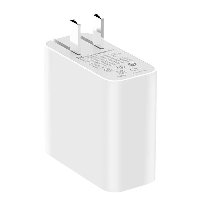 Xiaomi Mi USB-C 45 Вт Зарядное устройство умный выход тип-c порт USB PD 2,0 QC 3,0 Быстрая зарядка с кабелем C2C