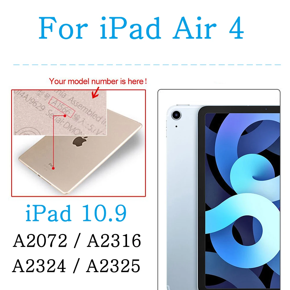 

Funda iPad Air 4th Generation Case for Apple iPad 10.9 2020 A2072 A2324 Smart Cover Magnetic Case iPad Air4 Flip Stand Coques