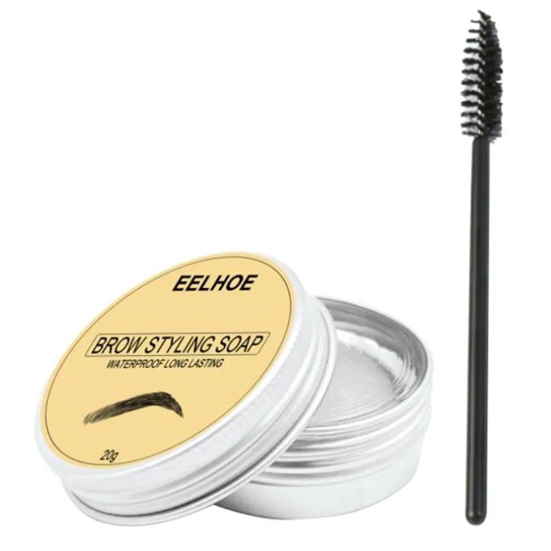 

1 х Мыло, 1 х Кисть для увеличения бровей, мыло, формирующий воск, Стайлинг геля, долговечный водонепроницаемый Бальзам для бровей с защитой о...