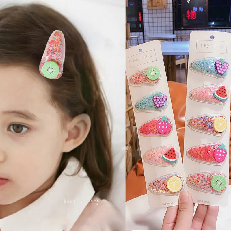 Заколка для волос в японском стиле девочек Геометрическая заколка форме капель с