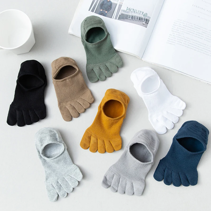 

Sock Slippers Arrival Five Toe Sock Slippers Invisibility For Solid Color Socks Breathable Low Cut Funny Women Socks Slippers