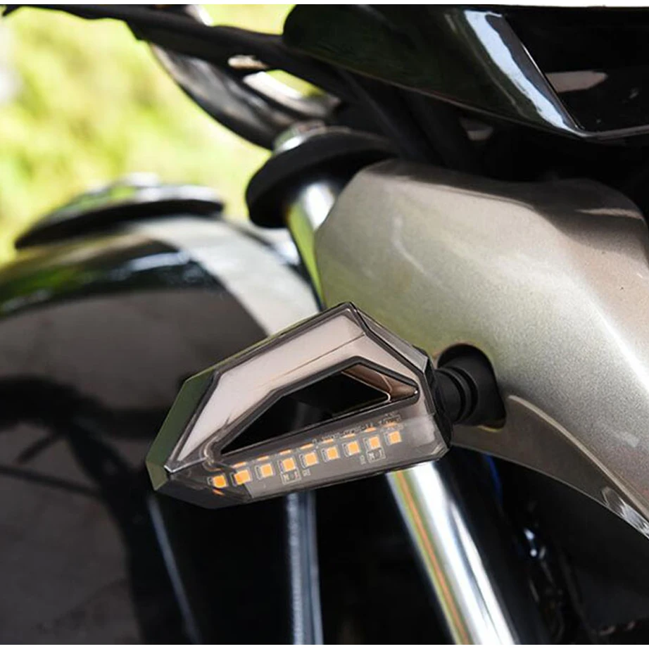 Универсальный мото rcycle указатель поворота светильник s лампа Янтарный LED intermittes