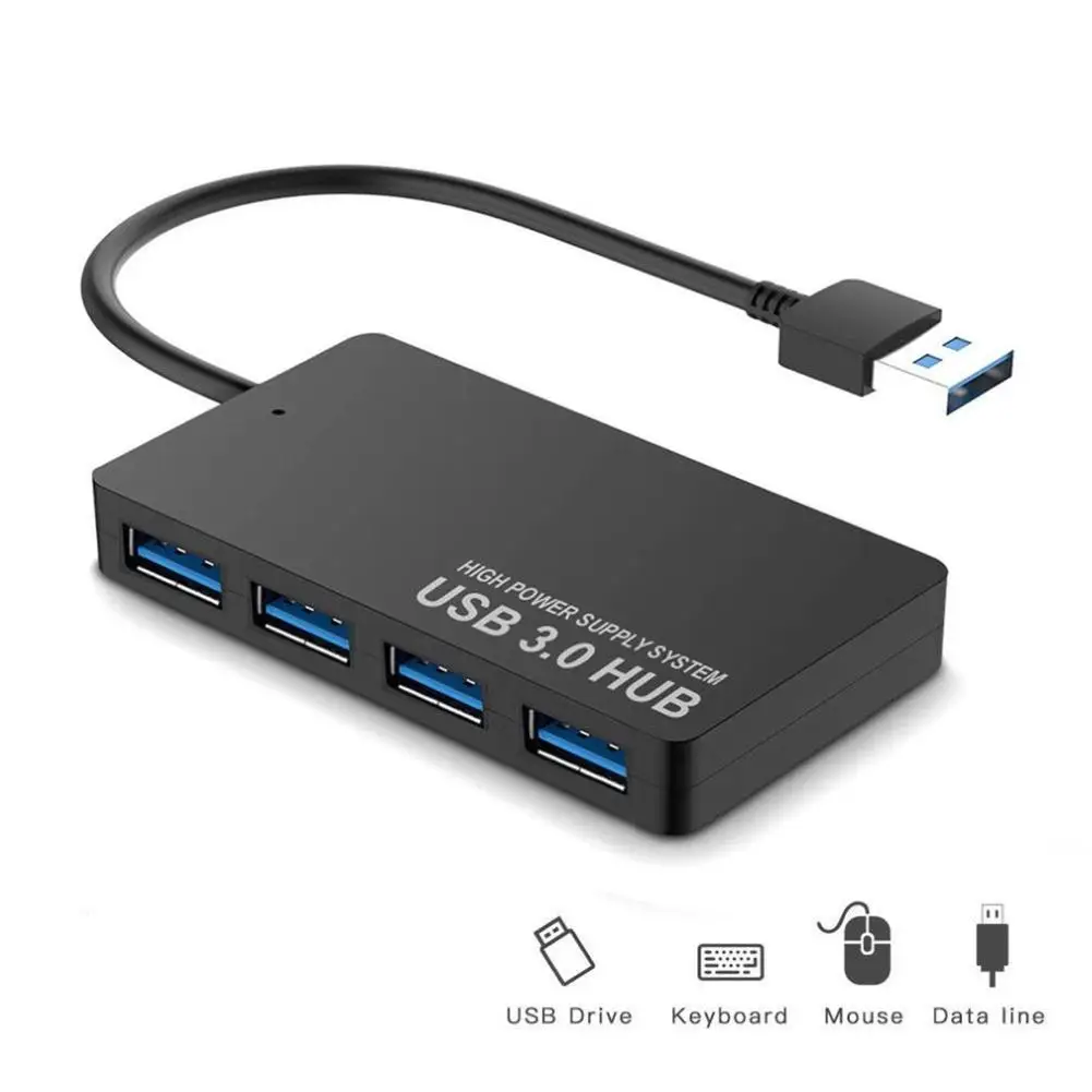 4 портовый USB 3 0 концентратор ультра тонком высоком Скорость адаптер для мульти