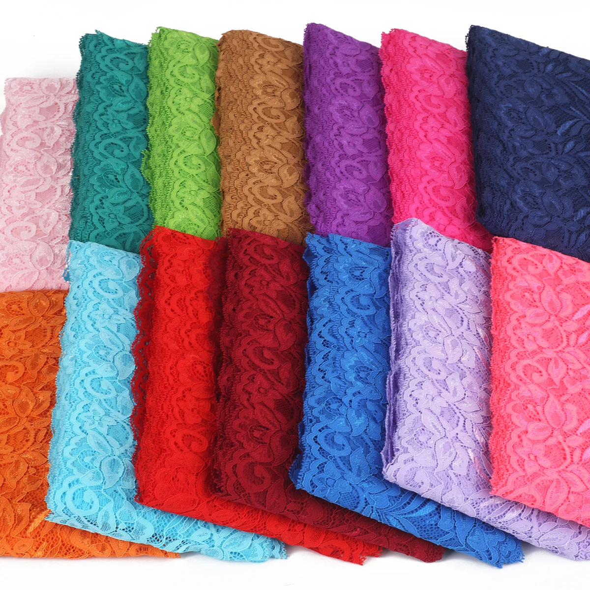 2 ярдов Высокое качество красивая белая кружевная лента 15 см отделка Сделай Сам