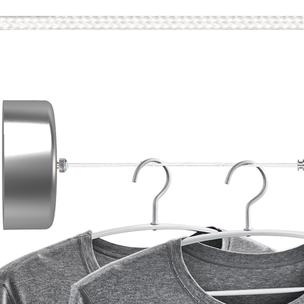 2 8 м Выдвижная бельевая сушилка из нержавеющей стали для одежды с регулируемой