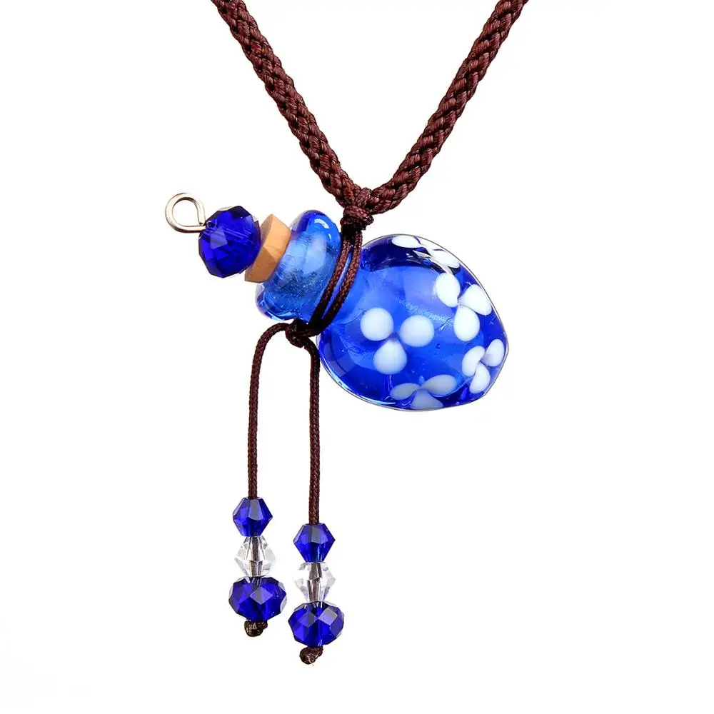 YingWu синее муранское стекло маленькое красочное колье с масляным пепельницей и