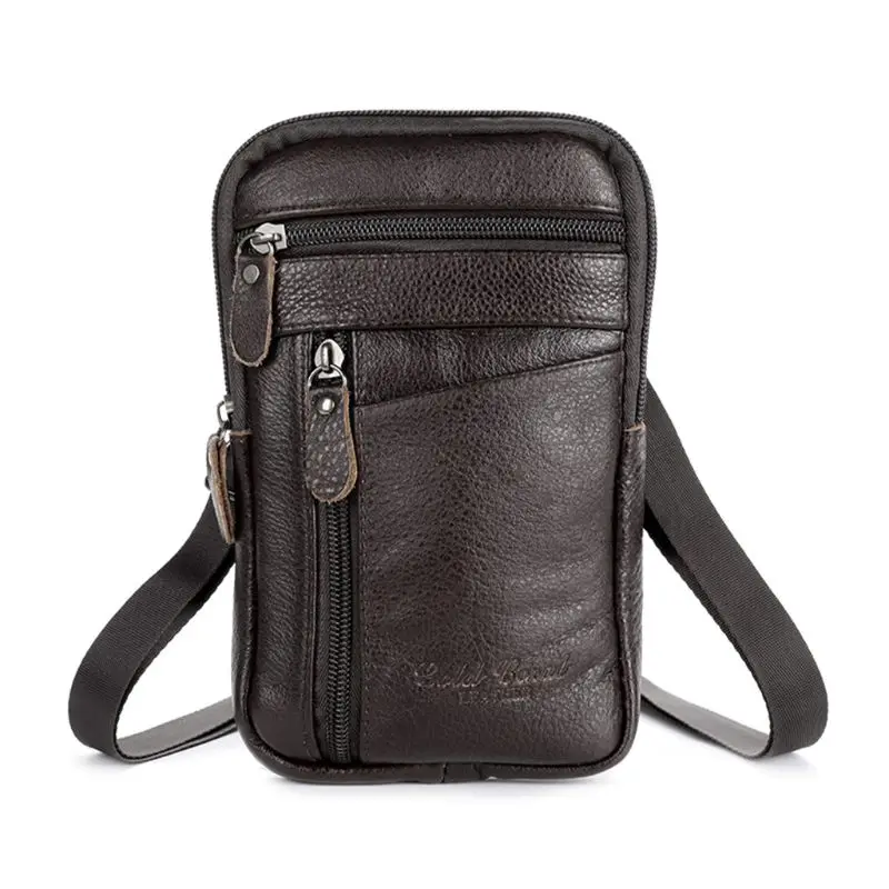 

Genuine Leather Fashion Phone Pouch Belt Bag Shoulder Crossbody Waist Pack