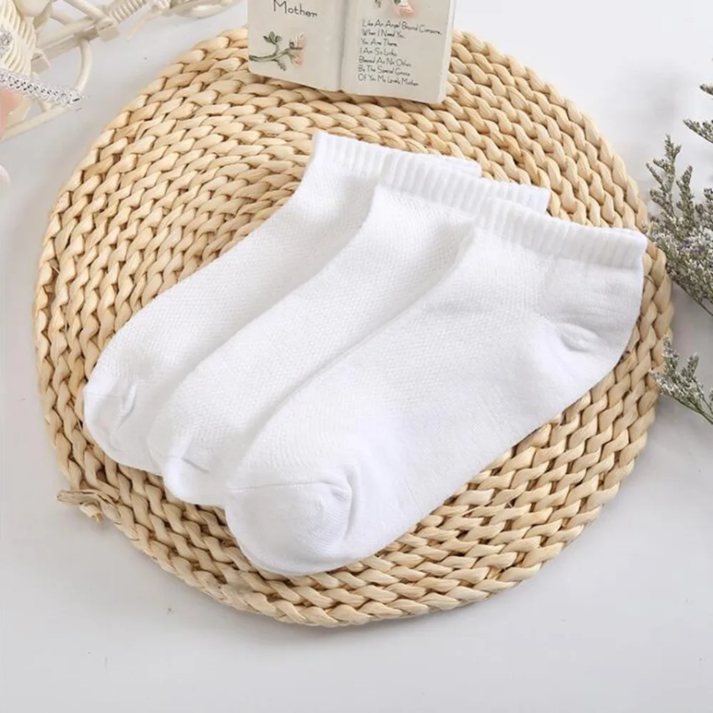 

1 pair of men's boat socks summer polyester cotton short mesh socks low-cut foot bath socks