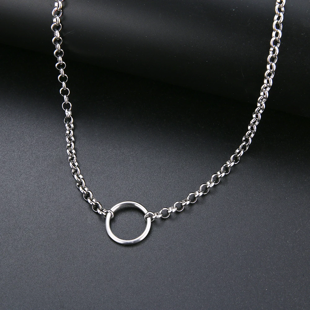 DOTIFI для женщин и мужчин многослойная цепочка из нержавеющей стали висячий замок