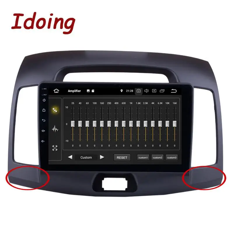no holes Idoing " Автомобильный Android 8,1 радио Vedio мультимедийный плеер для hyundai Elantra 2010 gps навигация ГЛОНАСС 4G+ 64G Восьмиядерный no 2 din - Цвет: no holes