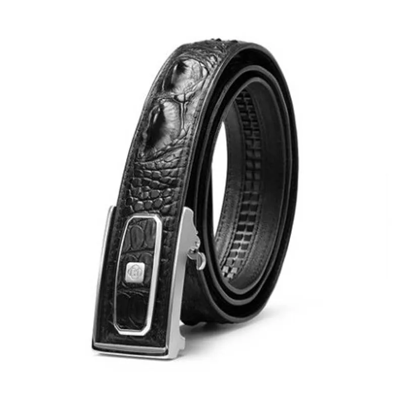 ouluoer crocodile men belt  automatic buckle men belt  business  leisure  youth  high-grade  Male  contracted  Personality belts