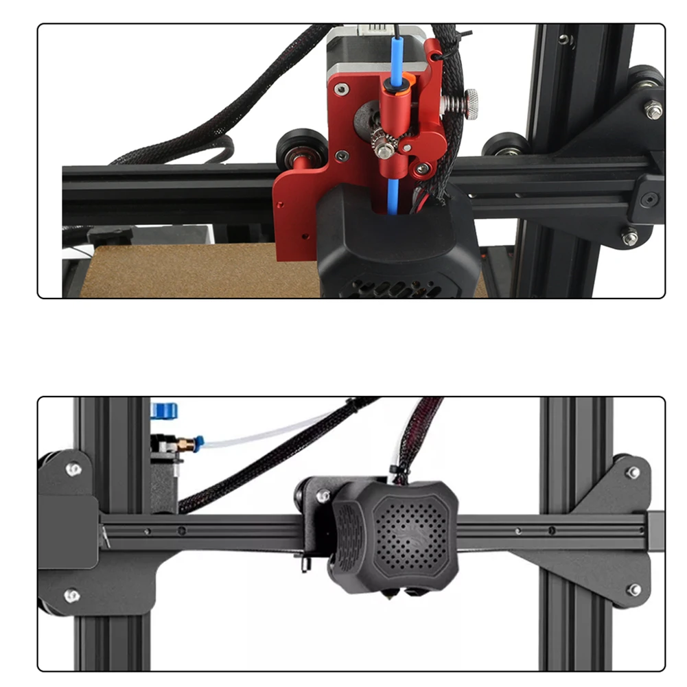 

Hard Double Gear High Temperature Resistance Mounting Plate Easy Install Replacement Parts 3D Printer Home Office For Ender 3