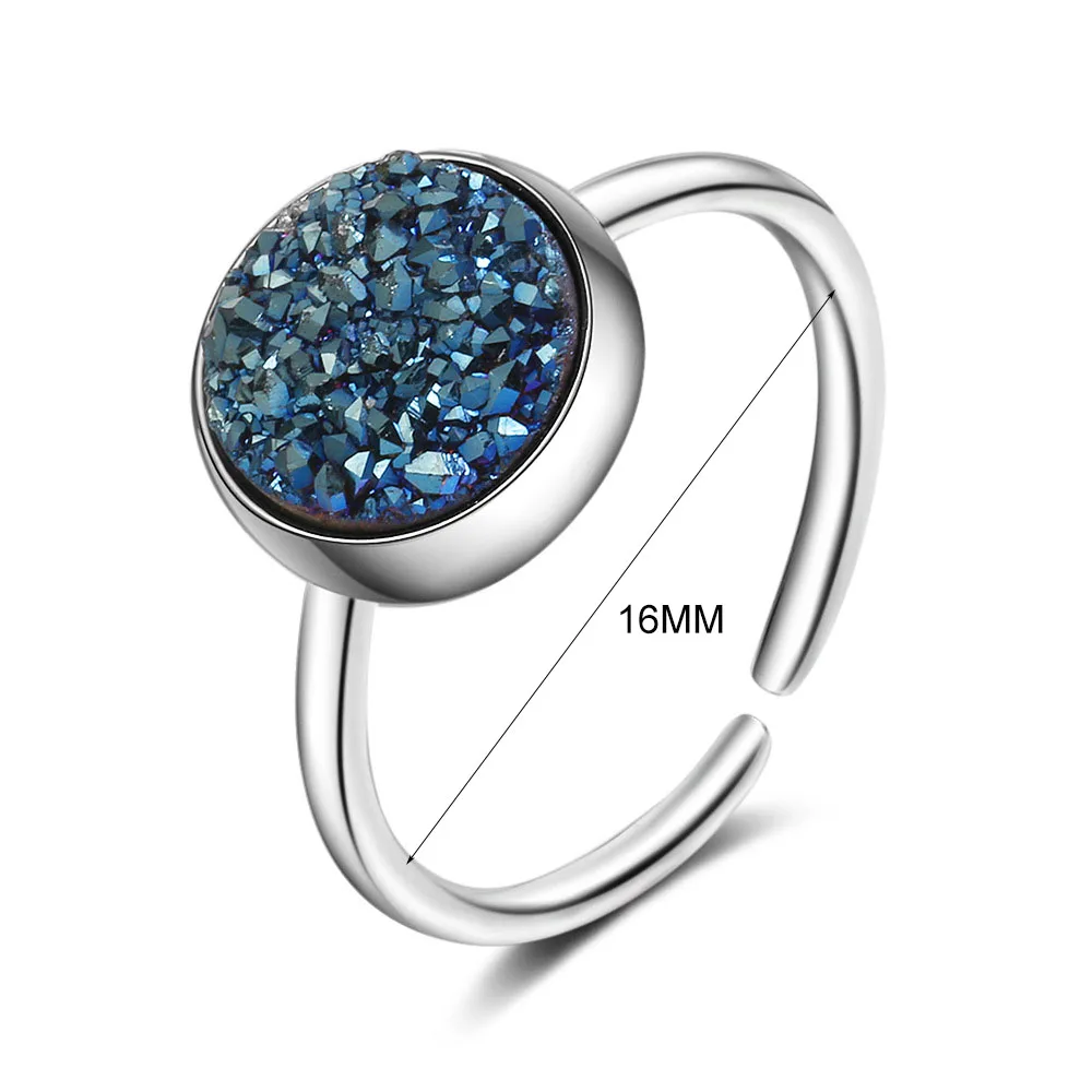 Регулируемое кольцо для женщин регулируемое с кианитом|Кольца| |