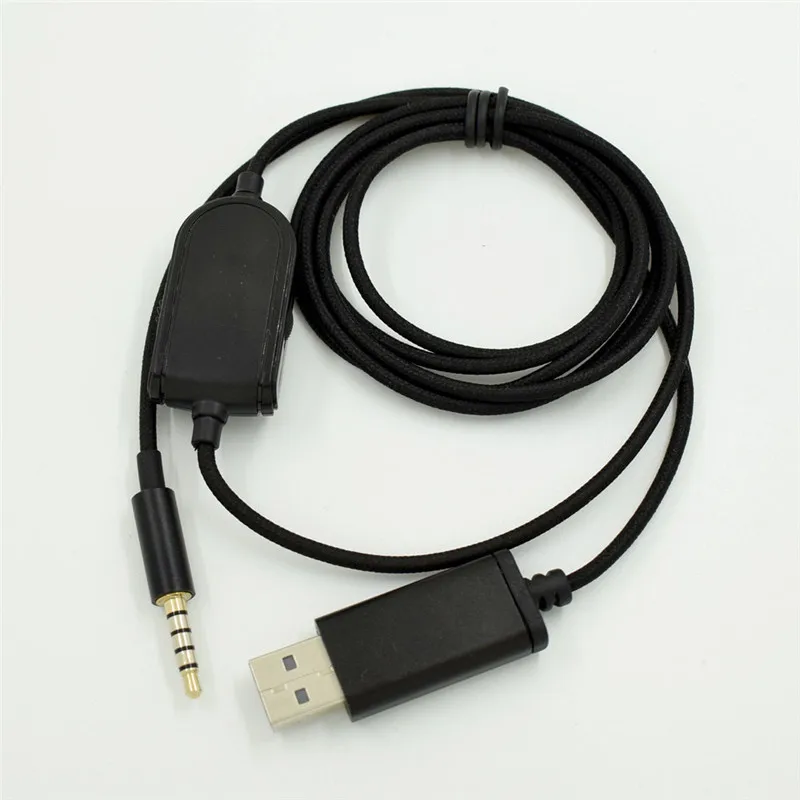 Сменный аудиокабель USB для наушников Logitech Astro A10 A40 микрофон с регулировкой