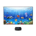 4,7-дюймовый проектор ust alr pet crystal 4k, экран для проекции, формат домашних кинотеатров 16:9, высокий коэффициент усиления: 100