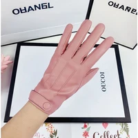 leather gloves winter womens warmth can touch screen cold proof cycling students plus velvet thickened cycling equipment gloves